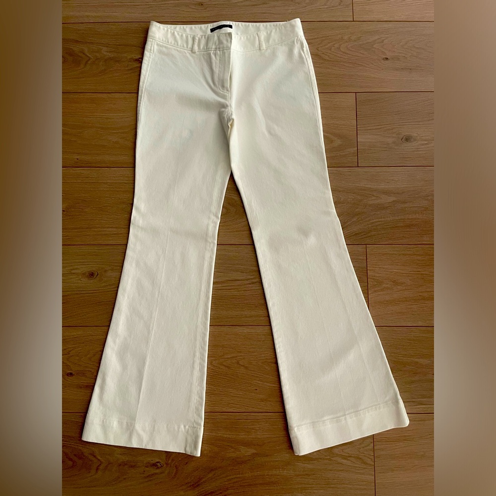 Theory white denim pants